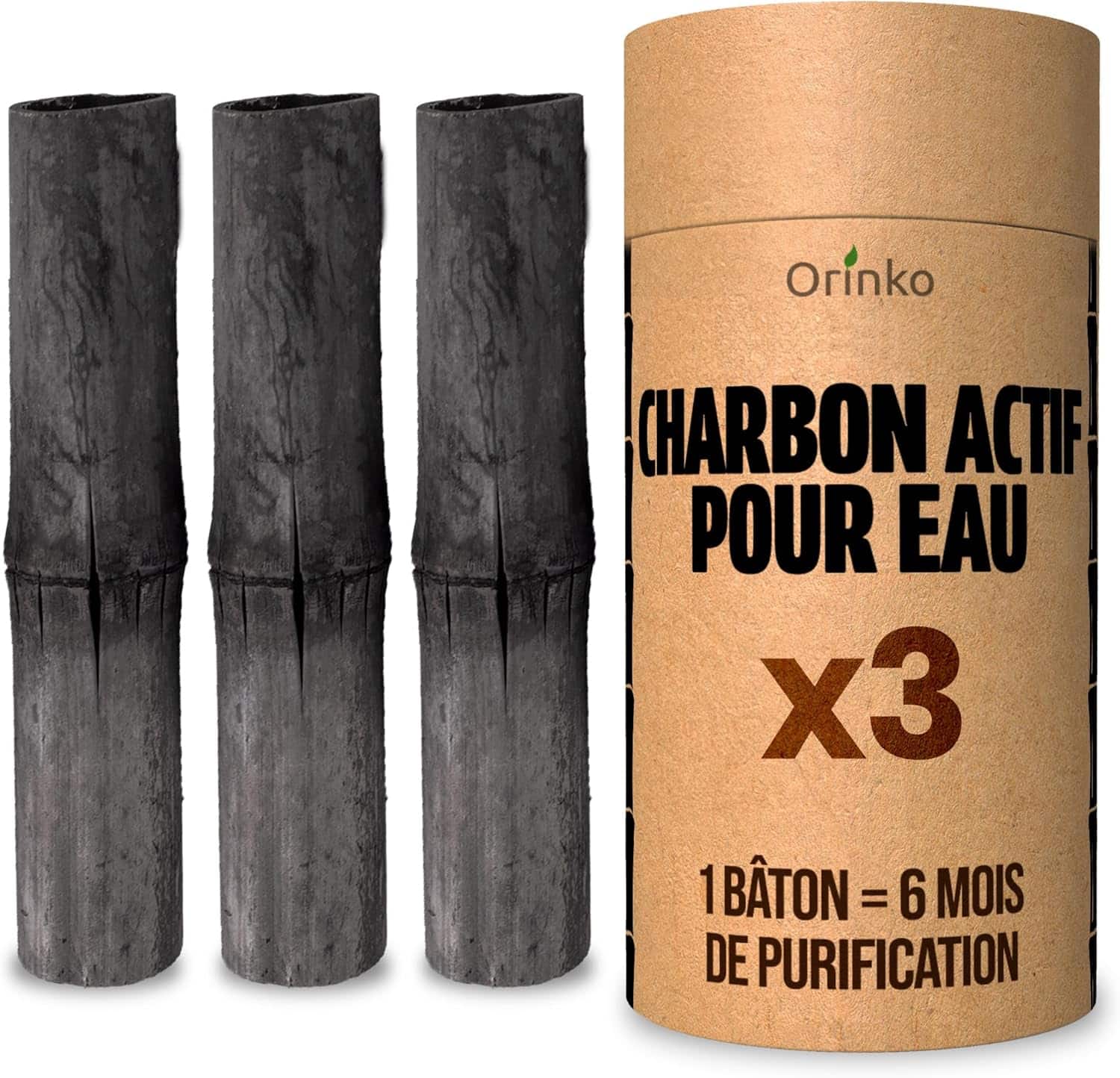 Charbon Takesumi de Bambou X3 - pour purifier l’Eau