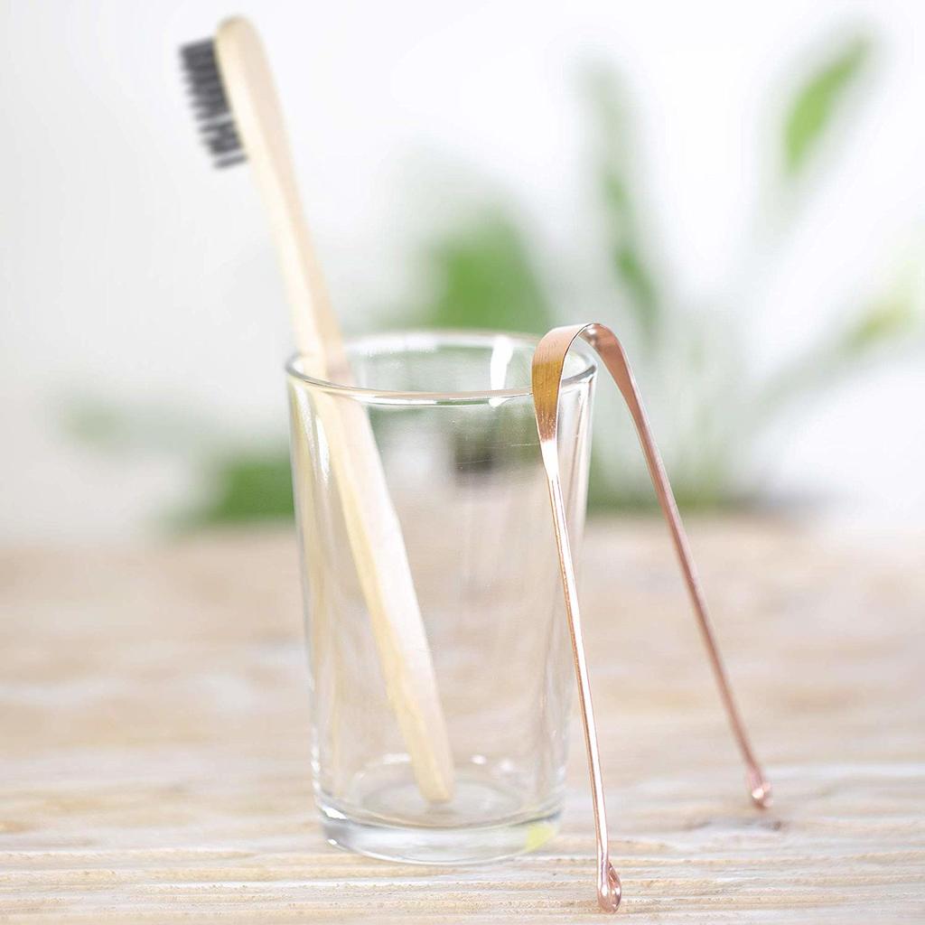 Raspador de lengua en cobre