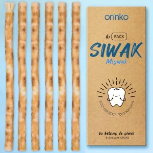 Bâtons de Siwak (Miswak) X6 - Brosse à Dents 100% Naturelle