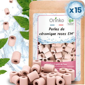 Perles de céramique EM roses