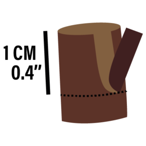 Étape 1 : enlever l'écorce