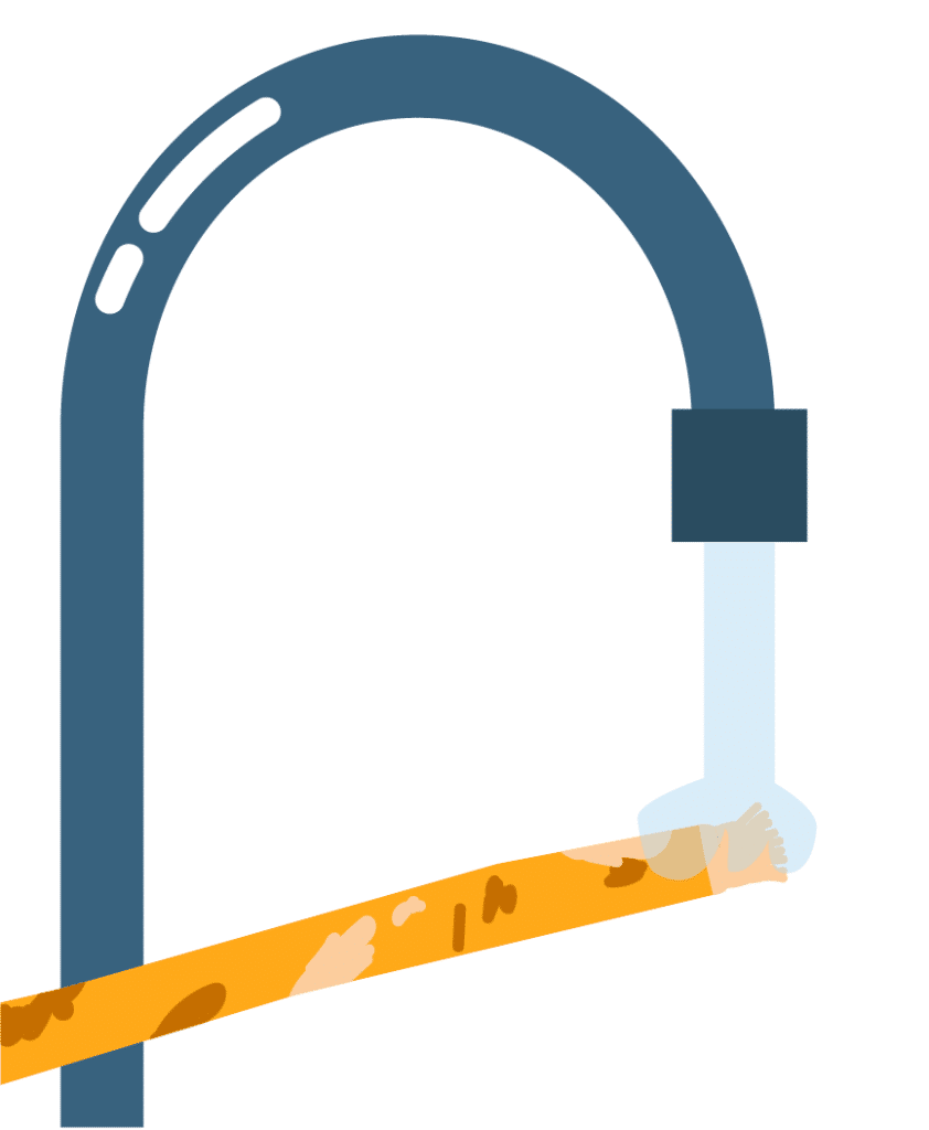 Rincer le siwak après utilisation