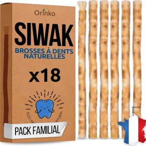 Bâtons de Siwak (Miswak) X18 - Brosse à Dents 100% Naturelle