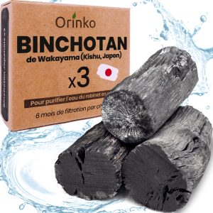 Charbon Binchotan actif purification eau x3