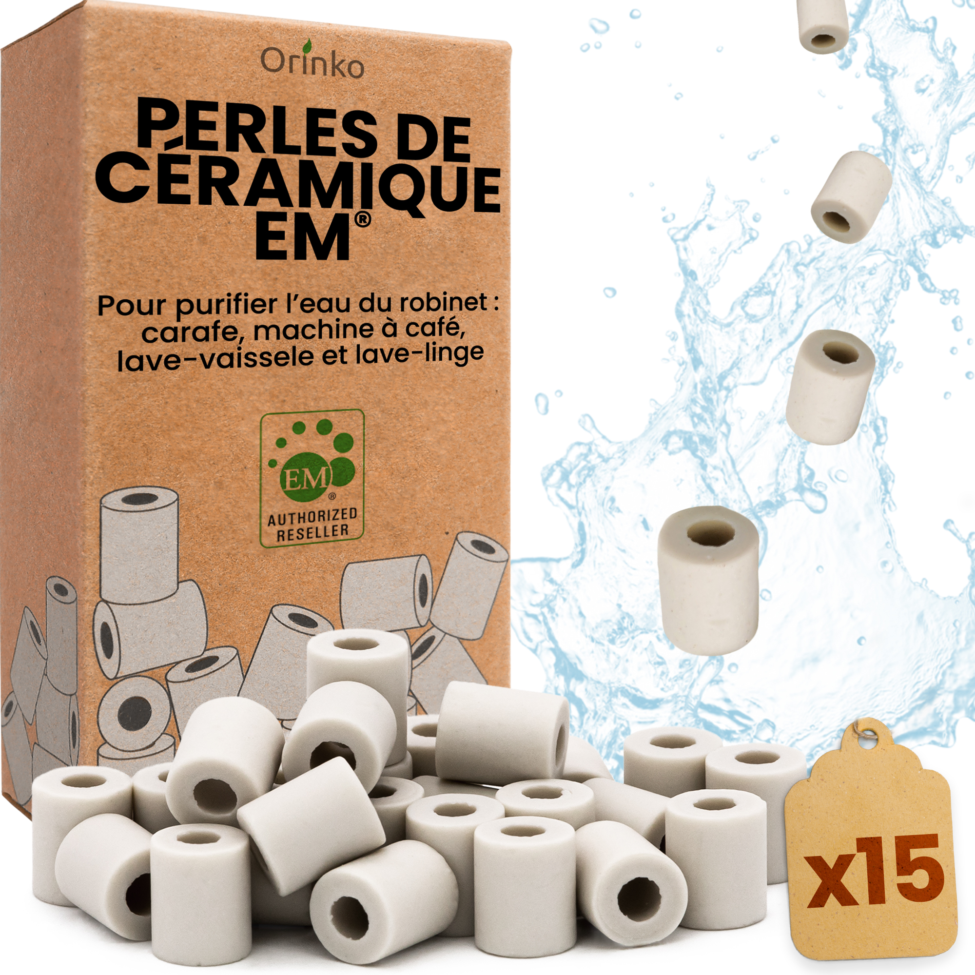 Perles de Céramique grises EM® X15 (boîte)