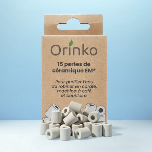 Perles de céramique EM grises x15