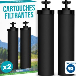 Cartouches_ filtrantes pour filtre à gravité x2