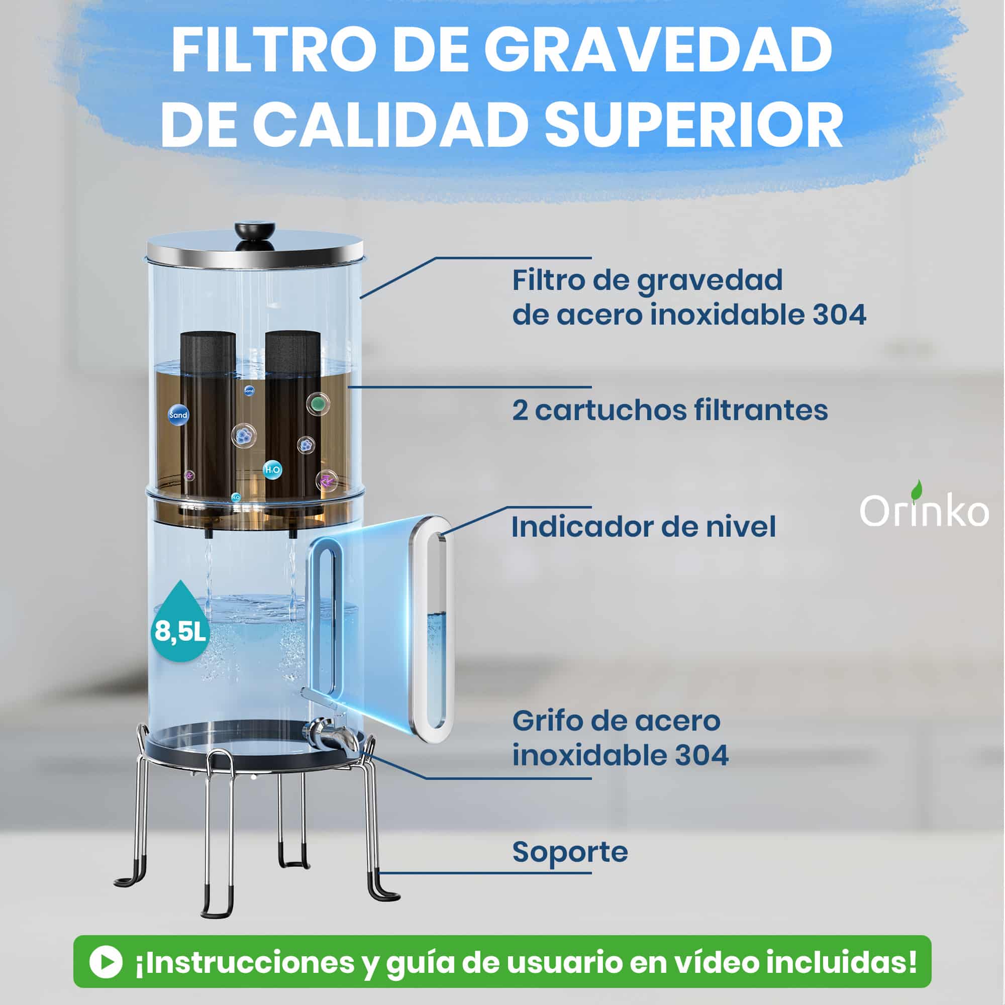 Filtro de Agua por Gravedad 8,5L - Imagen 5