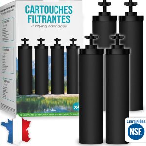 Cartouches filtrantes pour filtre à gravité x4 - Certifiées NSF