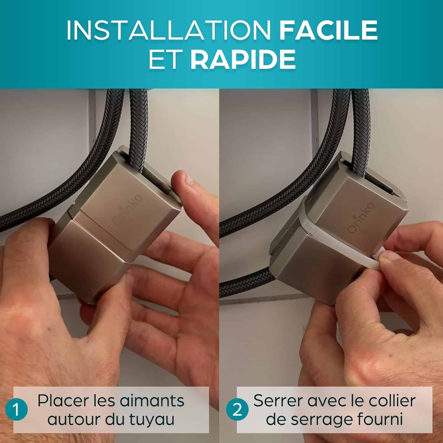 Aimant Anticalcaire Magnétique Puissant pour Canalisation et Robinet – Anti Calcaire pour Lave-Linge, Lave-Vaisselle et Douche – Adoucisseur d’Eau sans Produit Chimique – Image 6