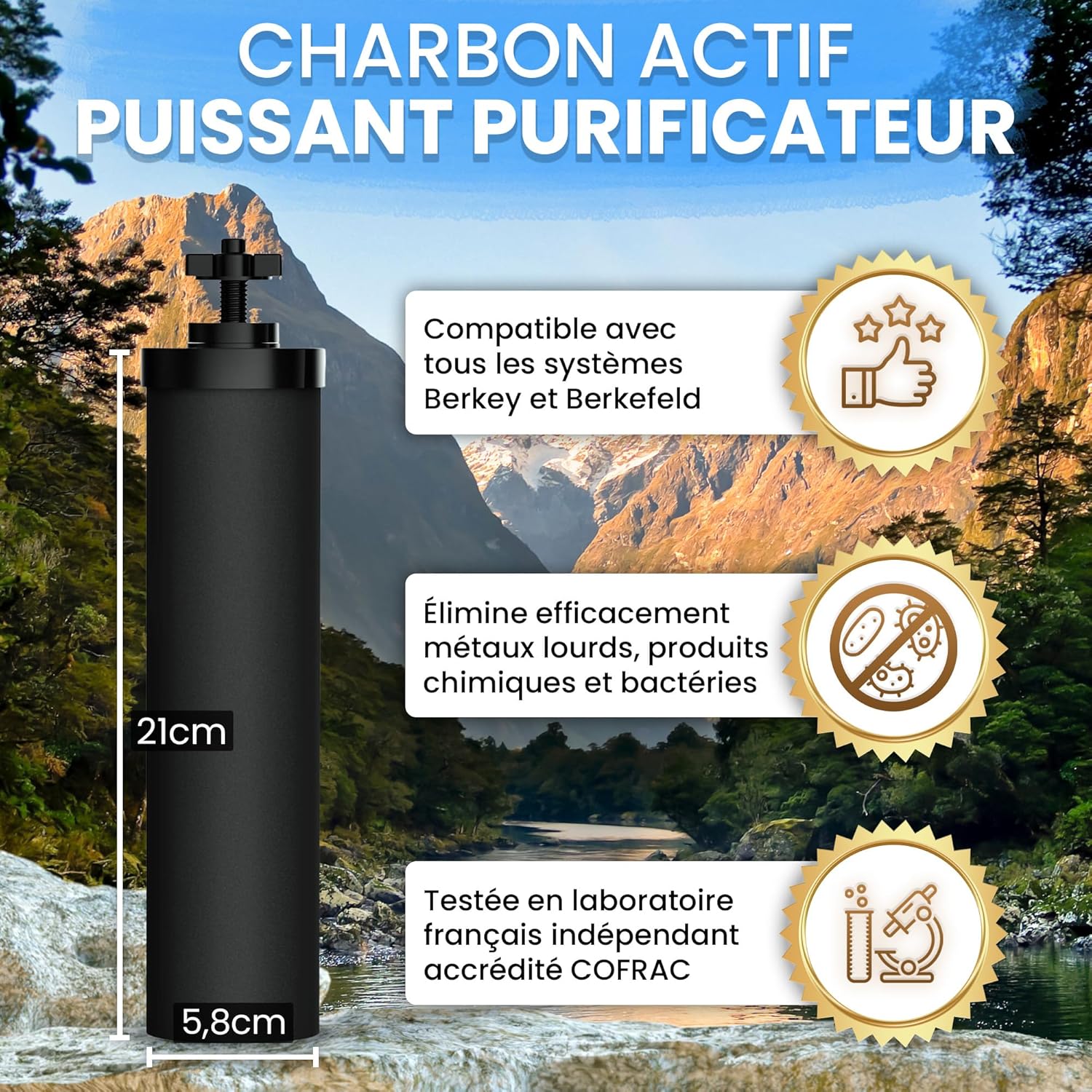 Cartouche filtrante pour filtre à gravité x1 – Image 3