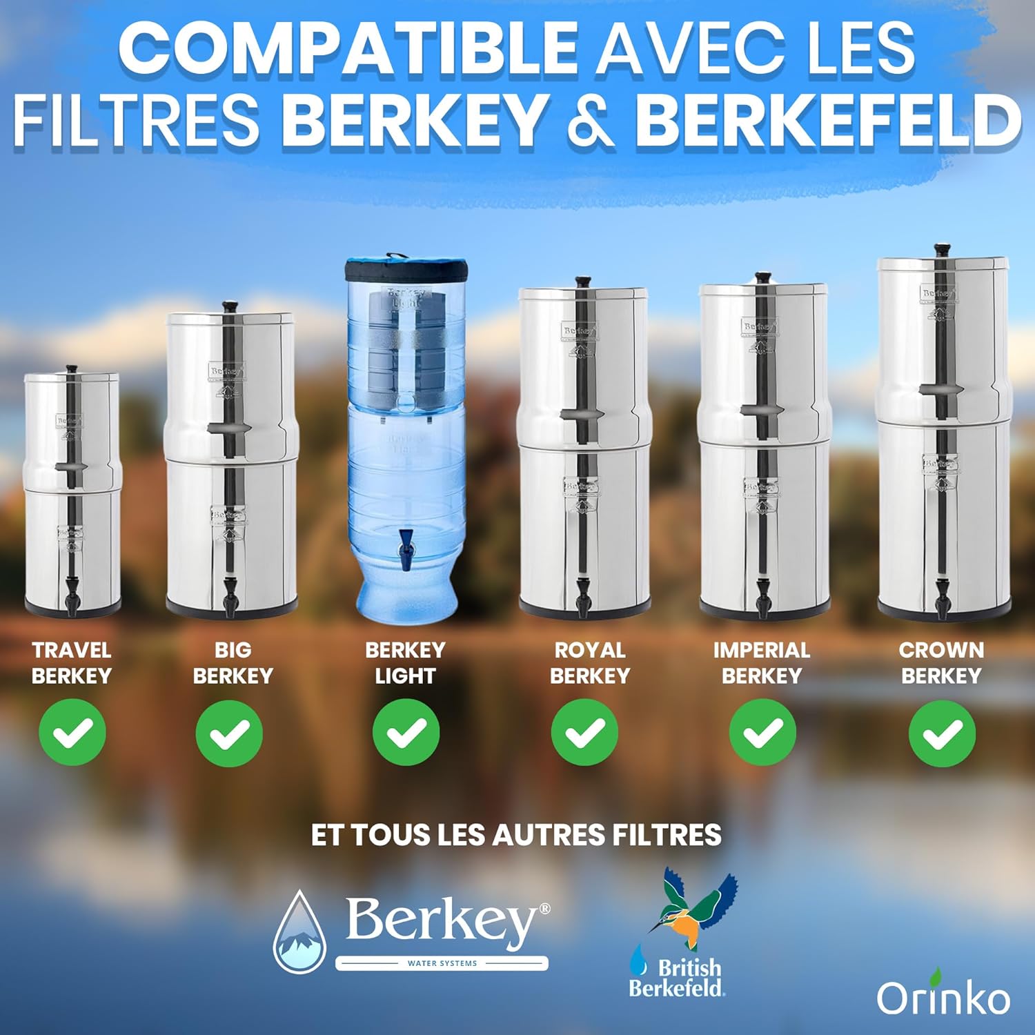 Cartouche filtrante pour filtre à gravité x1 – Image 2