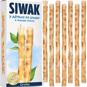 Bâtons de Siwak (Miswak) x7 – Brosse à Dents 100% Naturelle