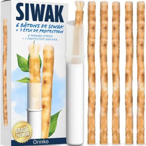 Bâtons de Siwak x6 + 1 Étui de Protection – Brosse à Dents 100% Naturelle