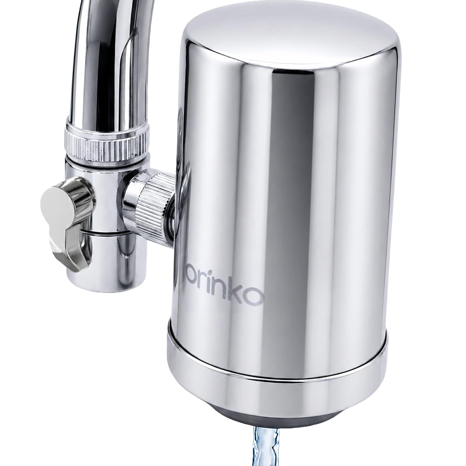 Filtre à Eau pour Robinet, 2L/min, Cartouche Charbon Actif Remplaçable