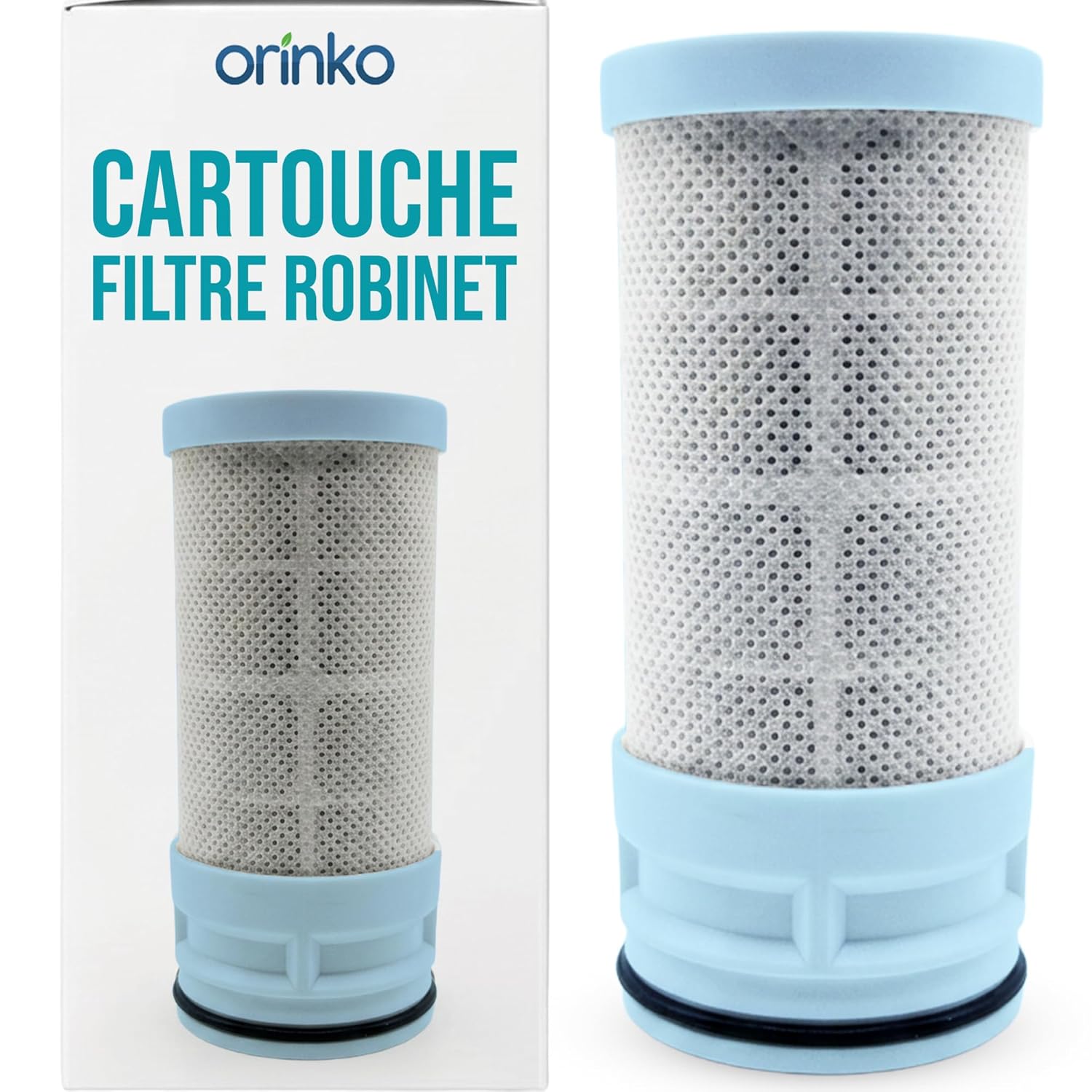 Cartouche Filtre à Eau Robinet, 8 Couches de Filtration, 2L/min